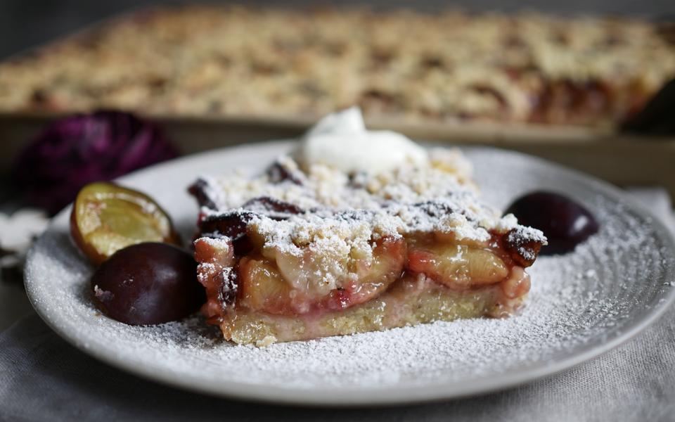 Rezept Zwetschgenkuchen mit Haferflocken vom großen Ofenzauberer von Pampered Chef® 