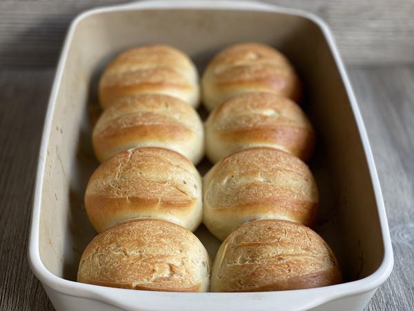 Brötchen gebacken - Rezept Bäckerbrötchen aus dem Grundset von Pampered Chef® 