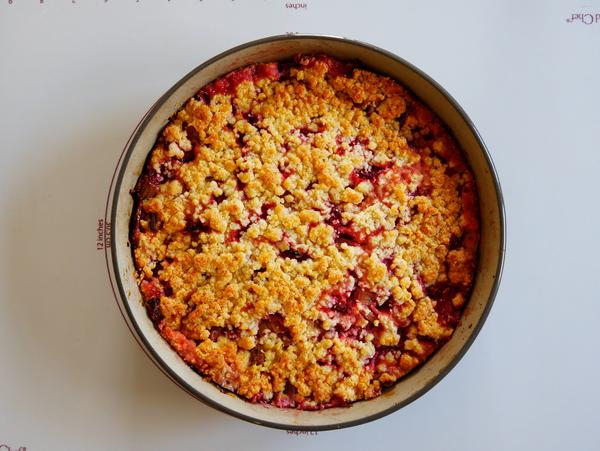 Kuchen gebacken für Rezept Rhabarber-Erdbeer-Kuchen von Pampered Chef