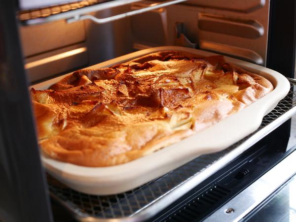 Pfannkuchenteig gebacken für Rezept Bratapfelpfannkuchen aus dem Air Fryer von Pampered Chef® 
