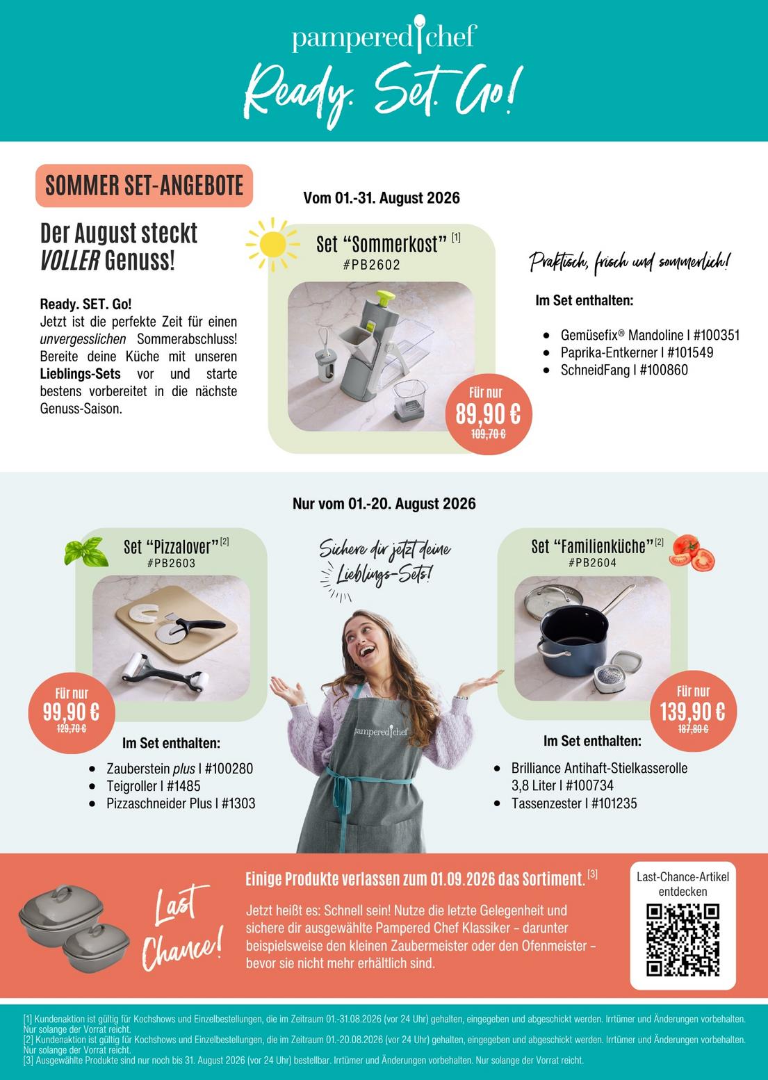 Sparangebote im August von Pampered Chef® 