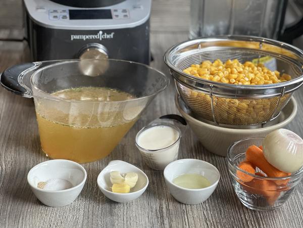 Zutaten - Rezept Maissuppe - Deluxe Blender - Pampered Chef® 
