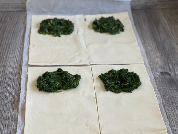 Spinat für Rezept Lachs in Blätterteig vom Zauberstein von Pampered Chef® 
