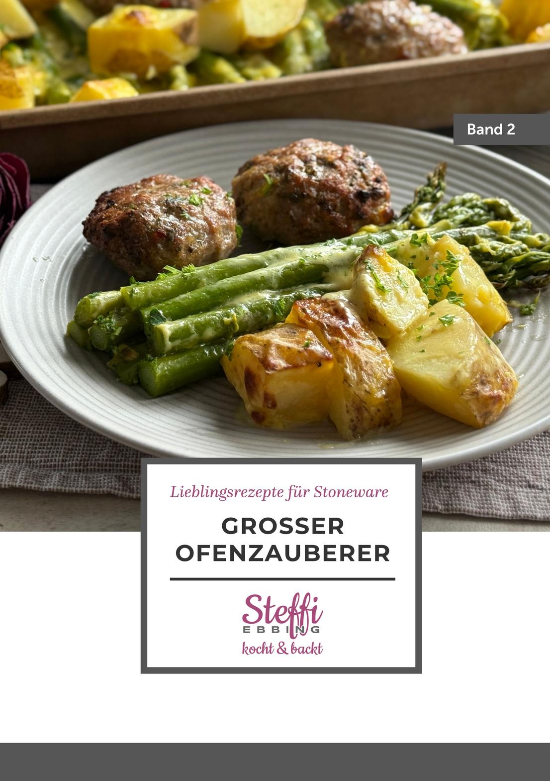 Rezeptheft für den großen Ofenzauberer Band 2 - Coverbild mit Rezept