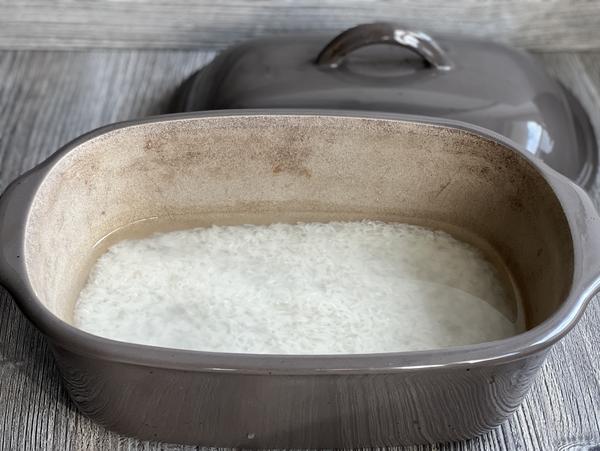 Reis für Rezept Gyros Reis Topf aus dem Ofenmeister von Pampered Chef® 