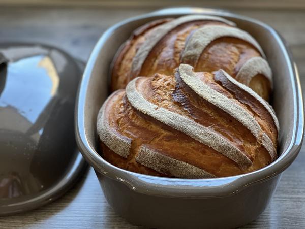 Brot gebacken - Rezept Buttermilch-Quarkbrot aus dem Ofenmeister von Pampered Chef® 