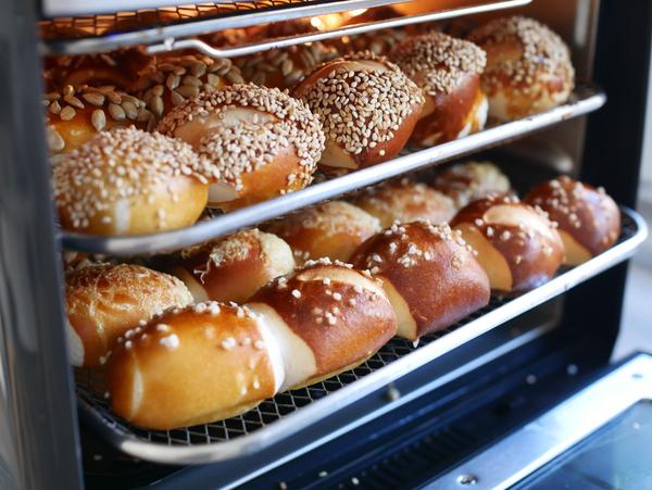 Laugengebäck gebacken für Rezept Pretzel Bites aus dem Air Fryer von Pampered Chef® 