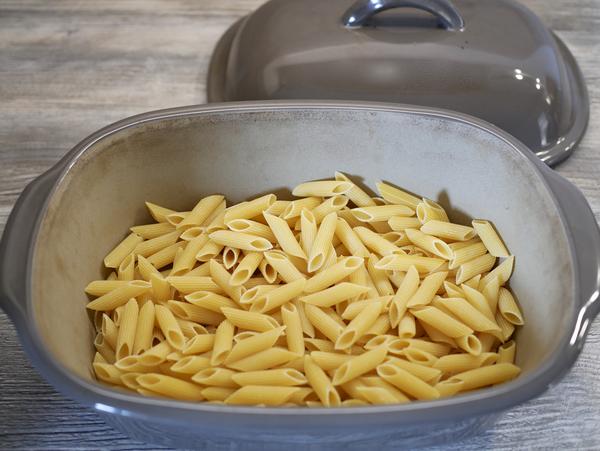Nudeln im Ofenmeister von Pampered Chef® für Rezept One-Pot-Pasta