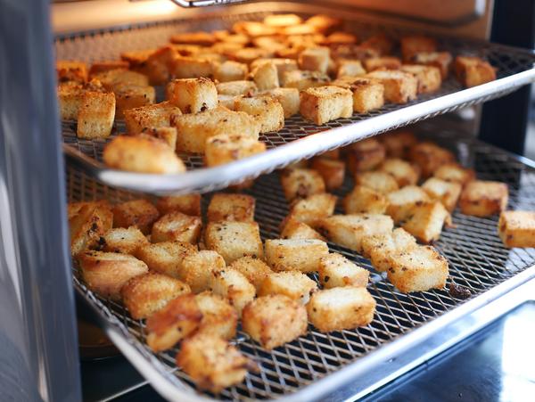 Croutons gebacken für Rezept Croutons aus dem air Fryer von Pampered Chef® 
