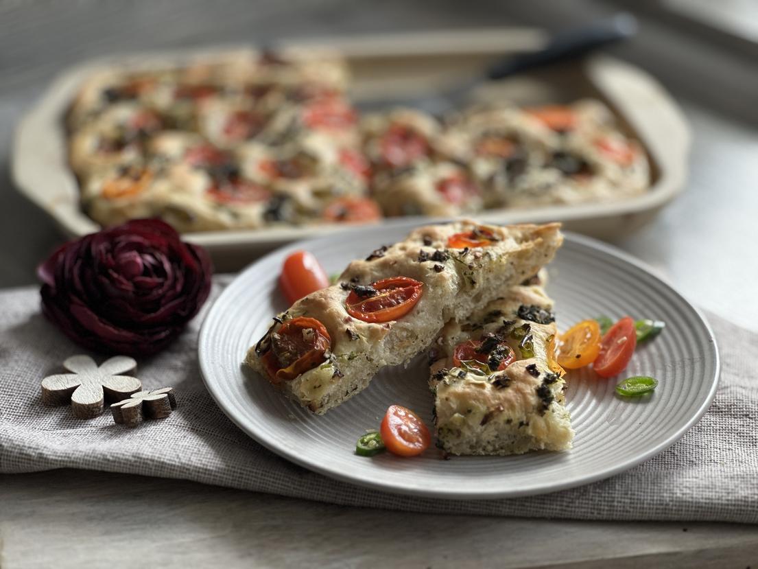 Foccacia Rezept - Ofenzauberer mittel - Pampered Chef® 