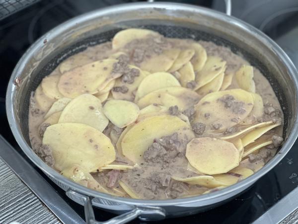 Hackfleisch - Rezept Kartoffel-Hack-Auflauf - Ofenhexe® - Pampered Chef® 