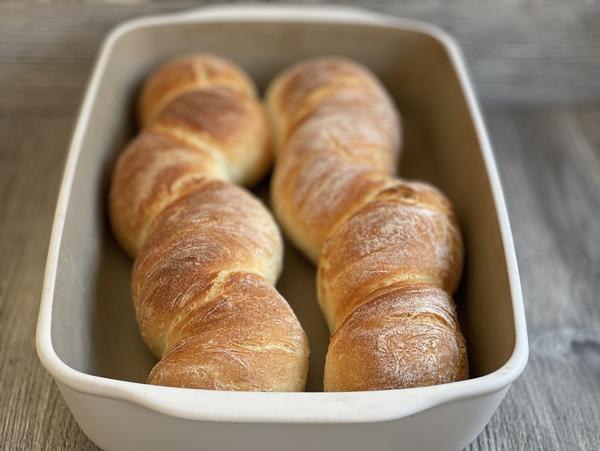 Brot gebacken - Rezept Wurzelbaguette aus der Ofenhexe® von Pampered Chef® 