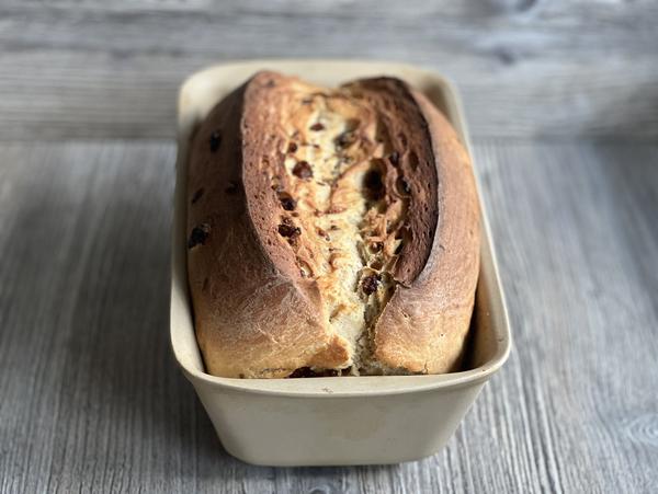 Brot gebacken für Rezept Rosinenstuten aus dem Zauberkasten von Pampered Chef® 