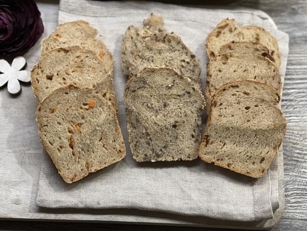 Brotscheiben für Rezept Vier Brote aus der Mini-Kastenform von Pampered Chef® 