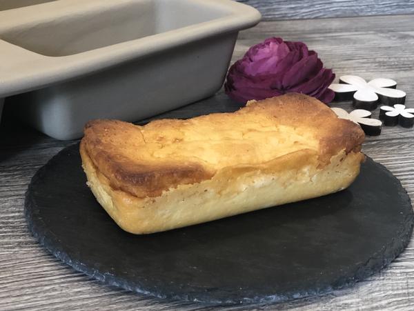 Käsekuchen Snack aus Mini-Kastenform von Pampered Chef® - liegend