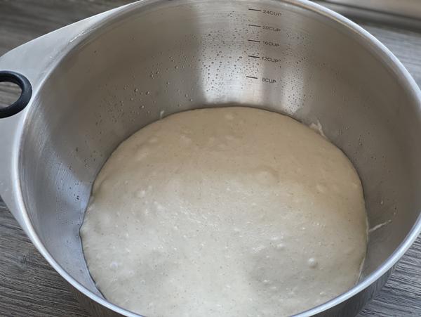 Brotteig für Rezept Genetztes Brot aus dem Gusstopf von Pampered Chef® 