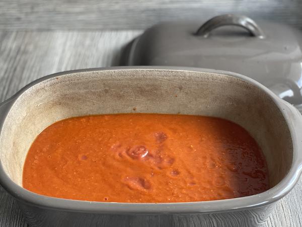 Tomatensoße Rezept Chicken-Tikka-Masala aus dem Ofenmeister von Pampered Chef® 