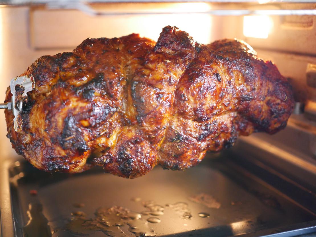 Fleisch gebacken für Rezept Putenbraten aus dem Air Fryer von Pampered Chef® 
