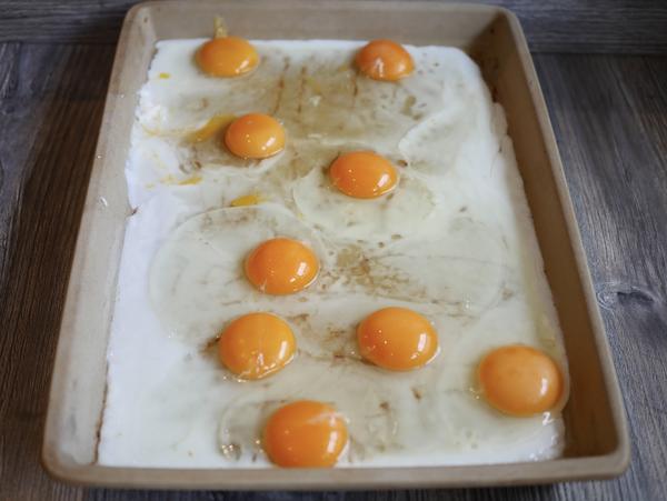 Eier in Backform für Rezept Eier mit Speck vom großen Ofenzauberer von Pampered Chef® 