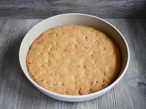Teig gebacken für Rezept Cookie XXL aus der runden Ofenhexe® von Pampered Chef® 