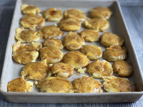 Kartoffeln mit Marinade - Rezept Quetschkartoffeln - großer Ofenzauberer - Pampered Chef® 