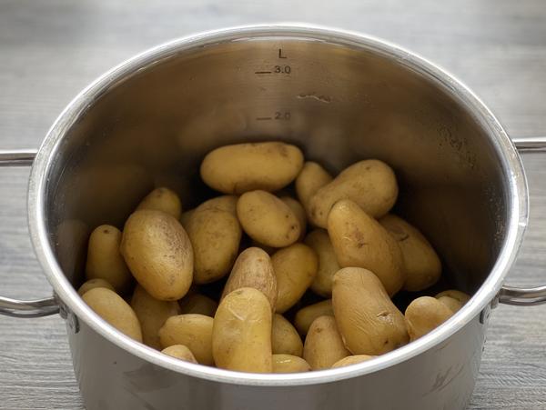 Gekochte Kartoffeln - Rezept Quetschkartoffeln - großer Ofenzauberer - Pampered Chef® 