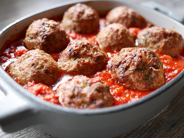 Hackbällchen in Soße für Rezept Meatballs aus dem Air Fryer von Pampered Chef® 