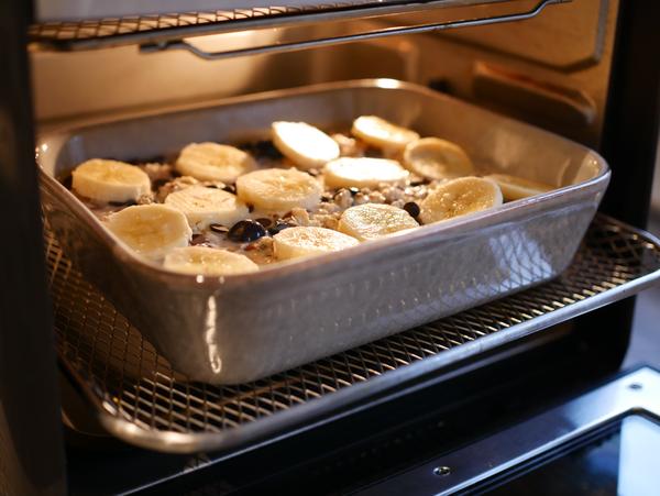Porridge ungebacken für Rezept Baked Oats aus dem Air Fryer von Pampered Chef® 