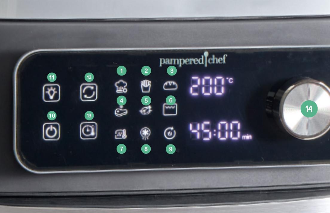 Air-Fryer - Pampered Chef® - Bedieneinheit Bedieneinheit für den Air Fryer, die Heißluftfritteuse von Pampered Chef®