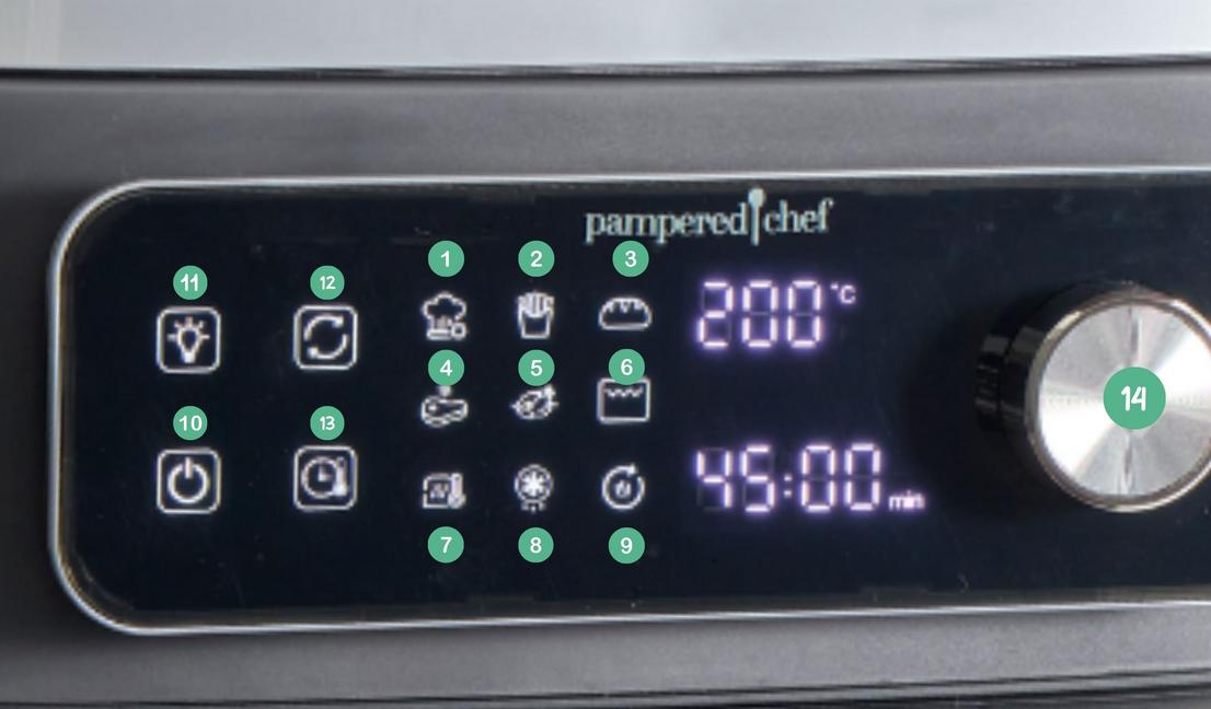 Air-Fryer - Pampered Chef® - Bedieneinheit Bedieneinheit für den Air Fryer, die Heißluftfritteuse von Pampered Chef®