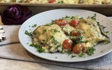 Rezept Maultaschen-Pesto-Gratin - großer Ofenzauberer - Pampered Chef® 
