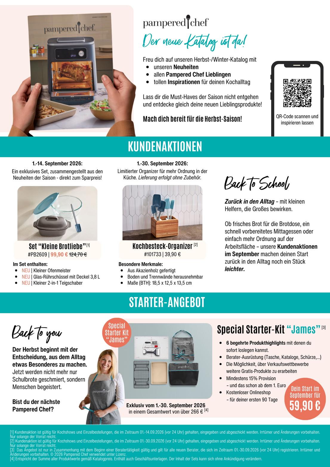 Aktion September 2026 - Flyer Monatsflyer September 2026 von Pampered Chef®