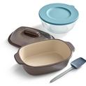 Brotliebe Set von Pampered Chef® mit Backtopf, Glasschüssel und Schaber