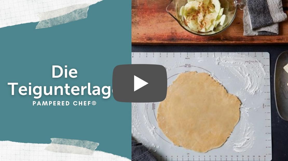 Cover zum YouTube Video zur Teiguntrelage von Pampered Chef® 