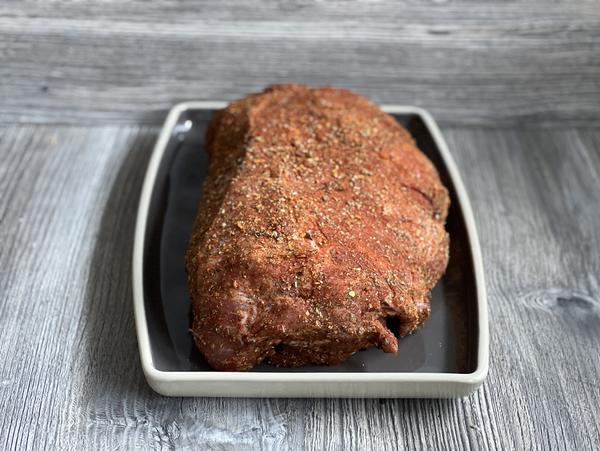 Fleisch gewürzt - Rezept Pulled Pork - Ofenmeister - Pampered Chef® 