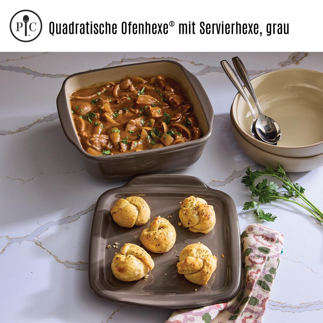 Quadratische Ofenhexe® mit Servierhexe Quadratische Ofenhexe® mit Servierhexe - Pampered Chef®