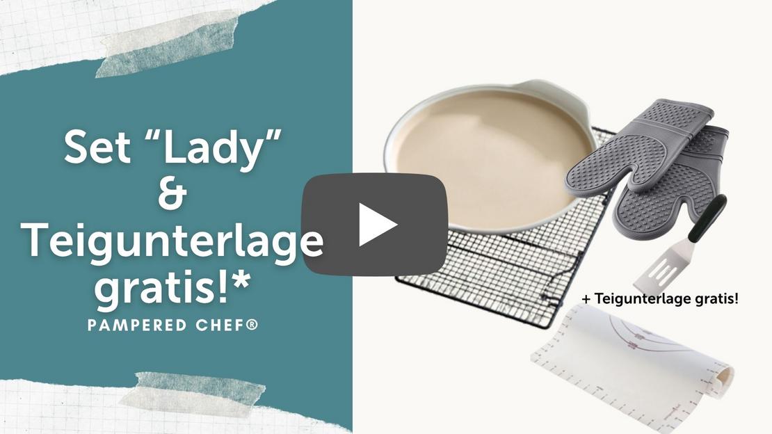 YouTube Video zum Set Lady - Aktion von Pampered Chef® im Oktober 2026