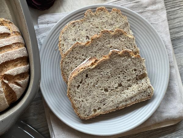 Brotscheiben für Rezept Leinsamen Brot aus dem Ofenmeister von Pampered Chef® 