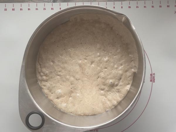 Teig in Schüssel für Rezept Knusper Saaten Brot aus dem Zauberkasten von Pampered Chef® 