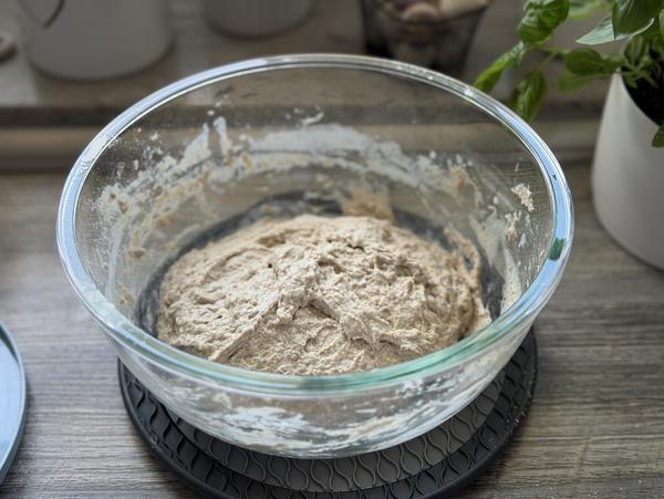 Brotteig mit Sauerteig für Rezept Hiller-Kruste aus dem kleinen Ofenmeister 
