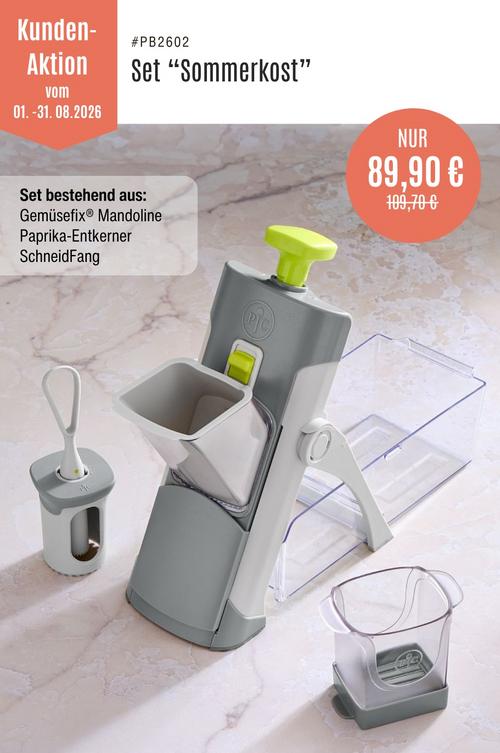 Mandoline, Schneidfang und Paprika-Entkerner im Angebot 2026 von Pampered Chef® 