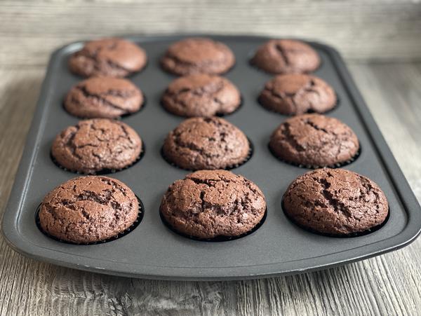 Muffins gebacken für Rezept Oreo Cupcakes aus der Muffinform von Pampered Chef® 