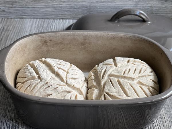 Brot ungebacken für Rezept Joghurtkruste aus dem Ofenmeister von Pampered Chef® 