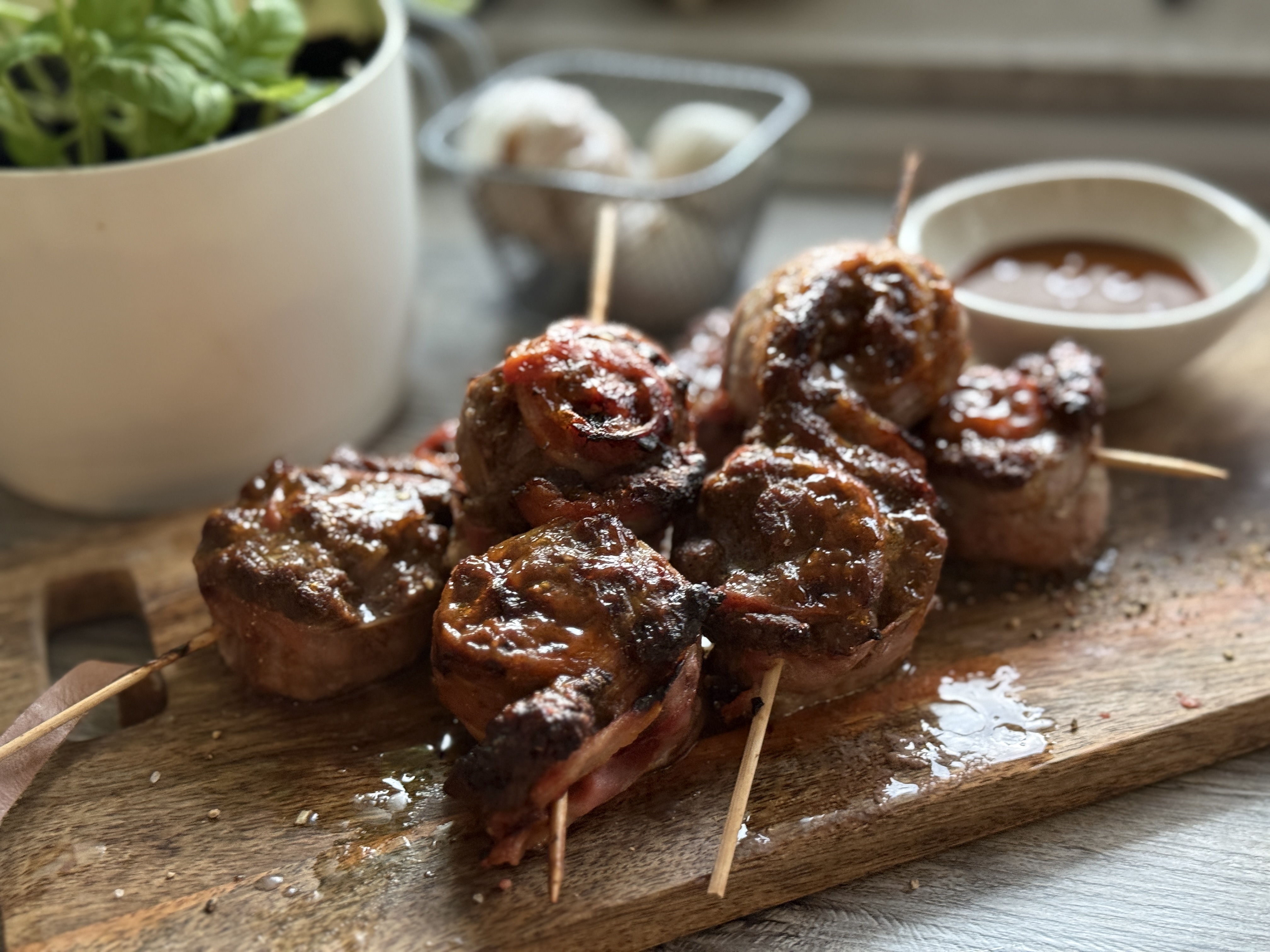 Bacon-Hackfleisch-Schnecken