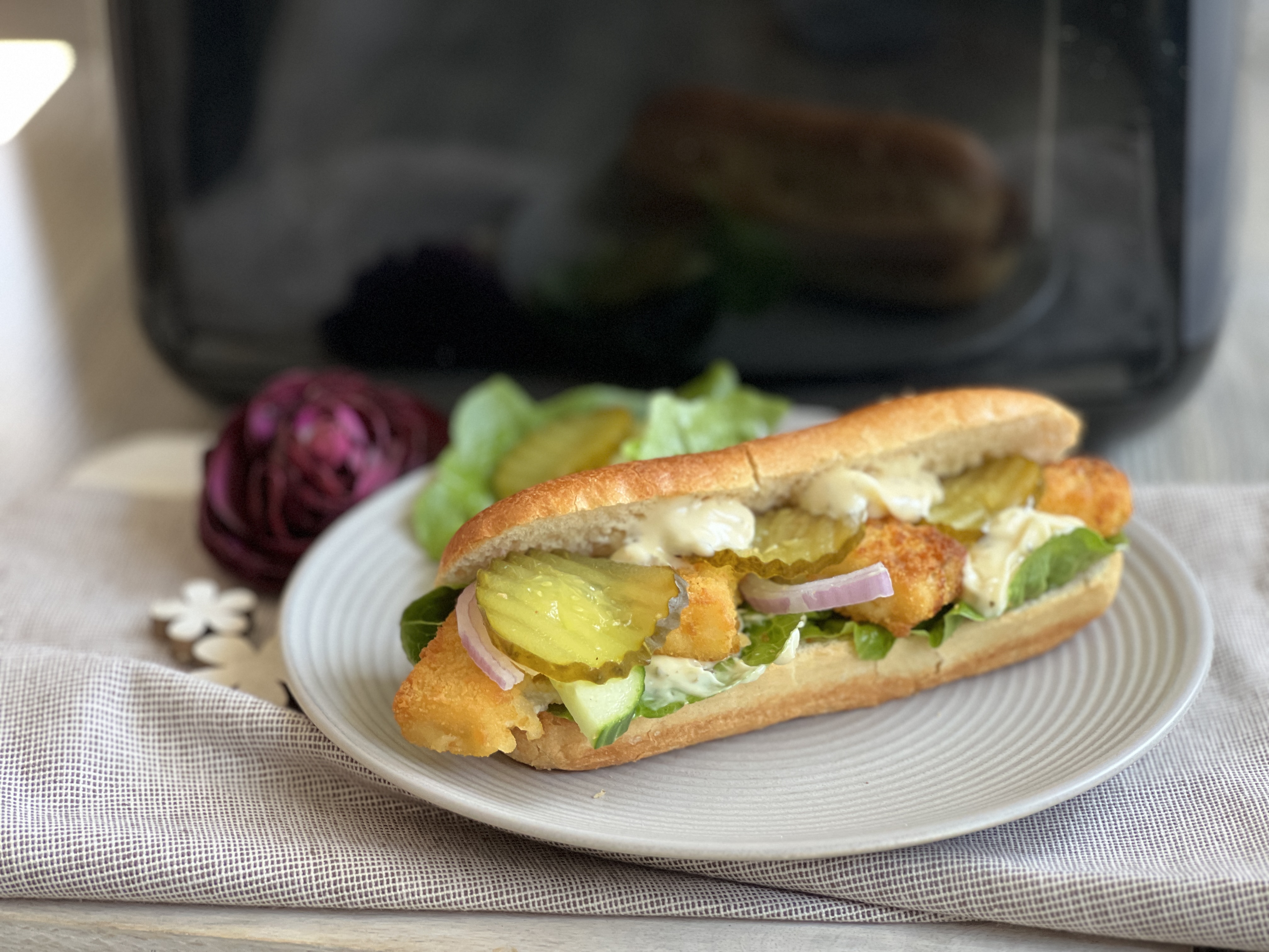 Fischstäbchen Hot-Dog