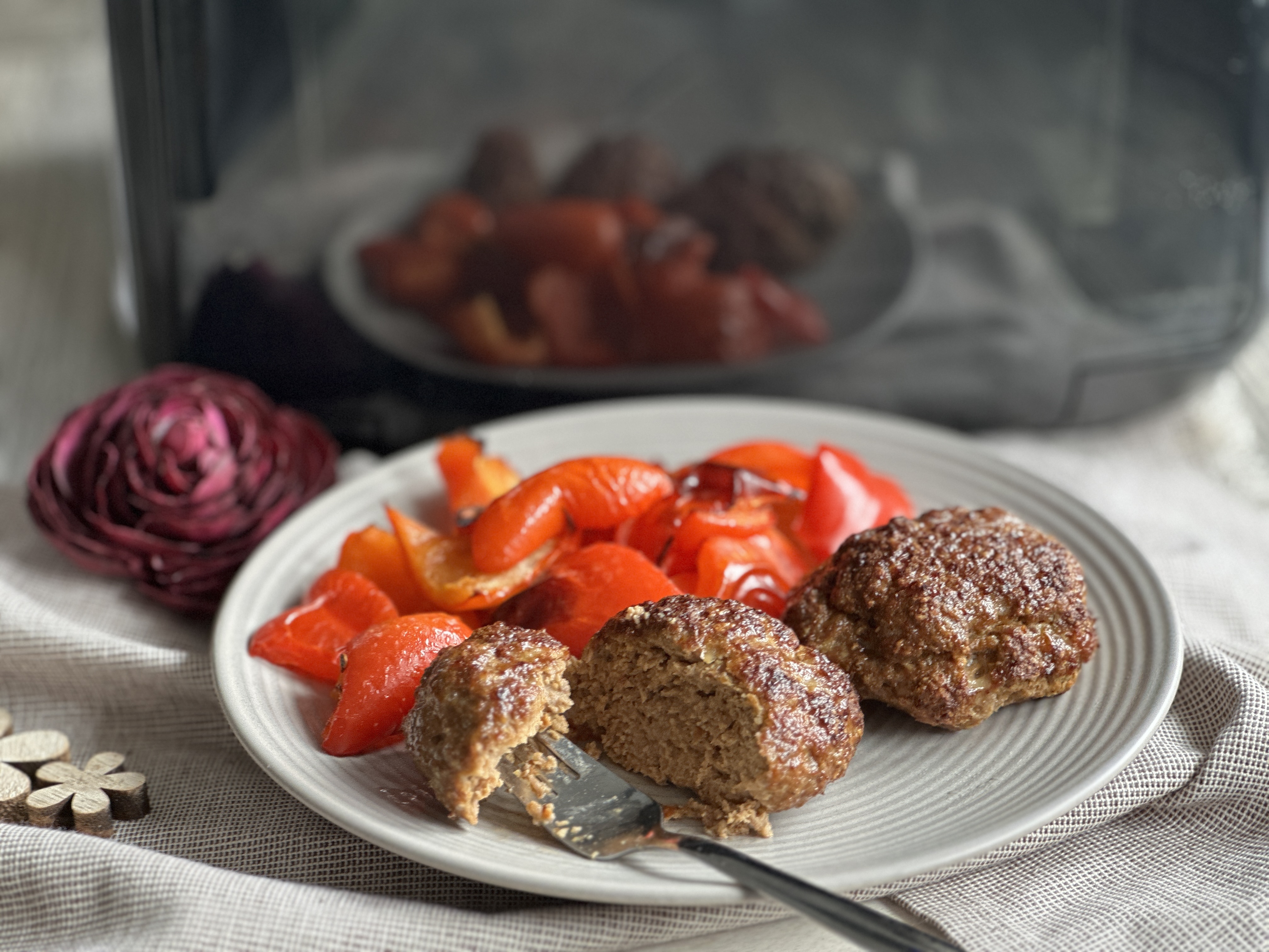 Frikadellen mit Paprika