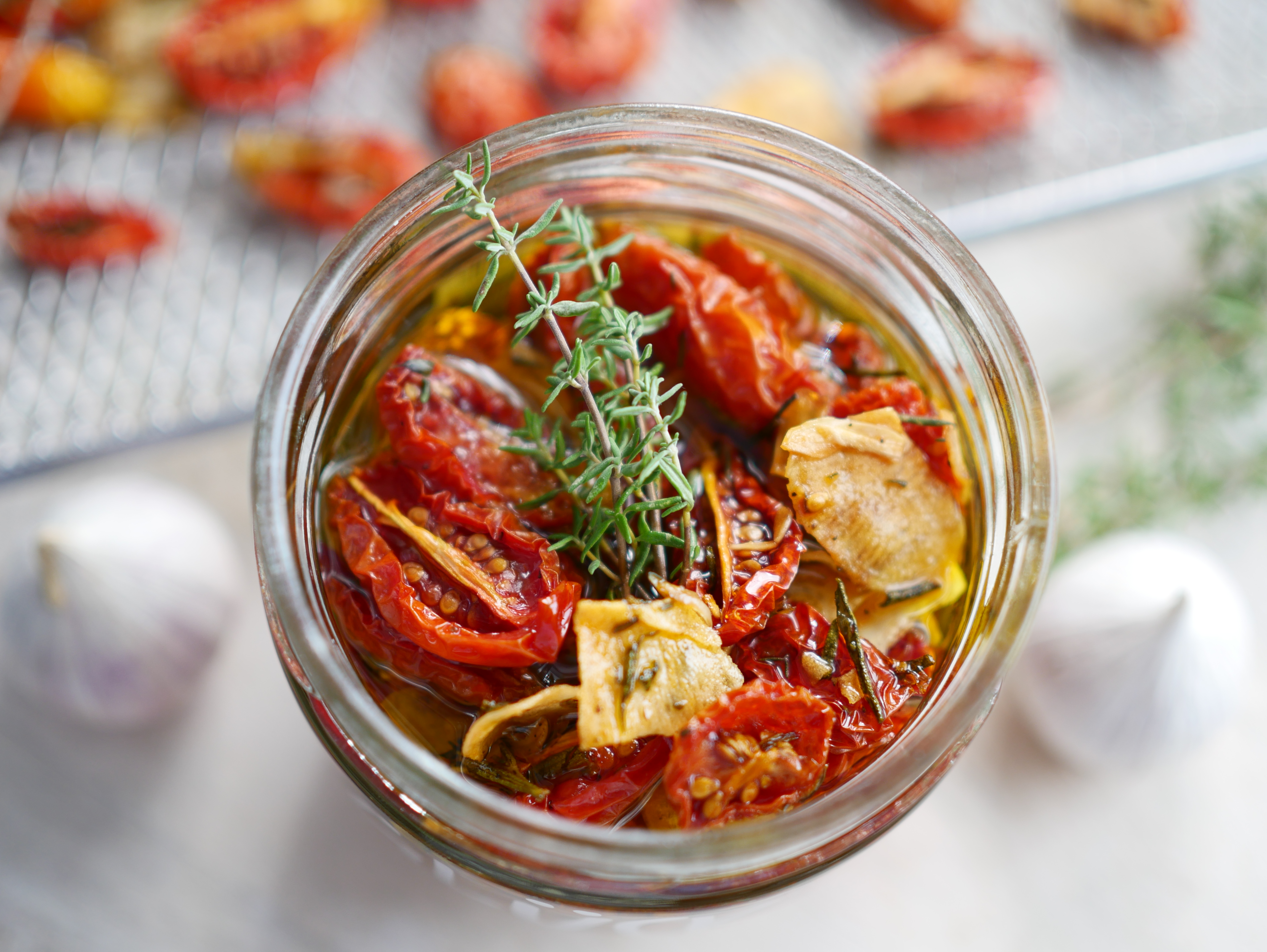 Halbgetrocknete Tomaten