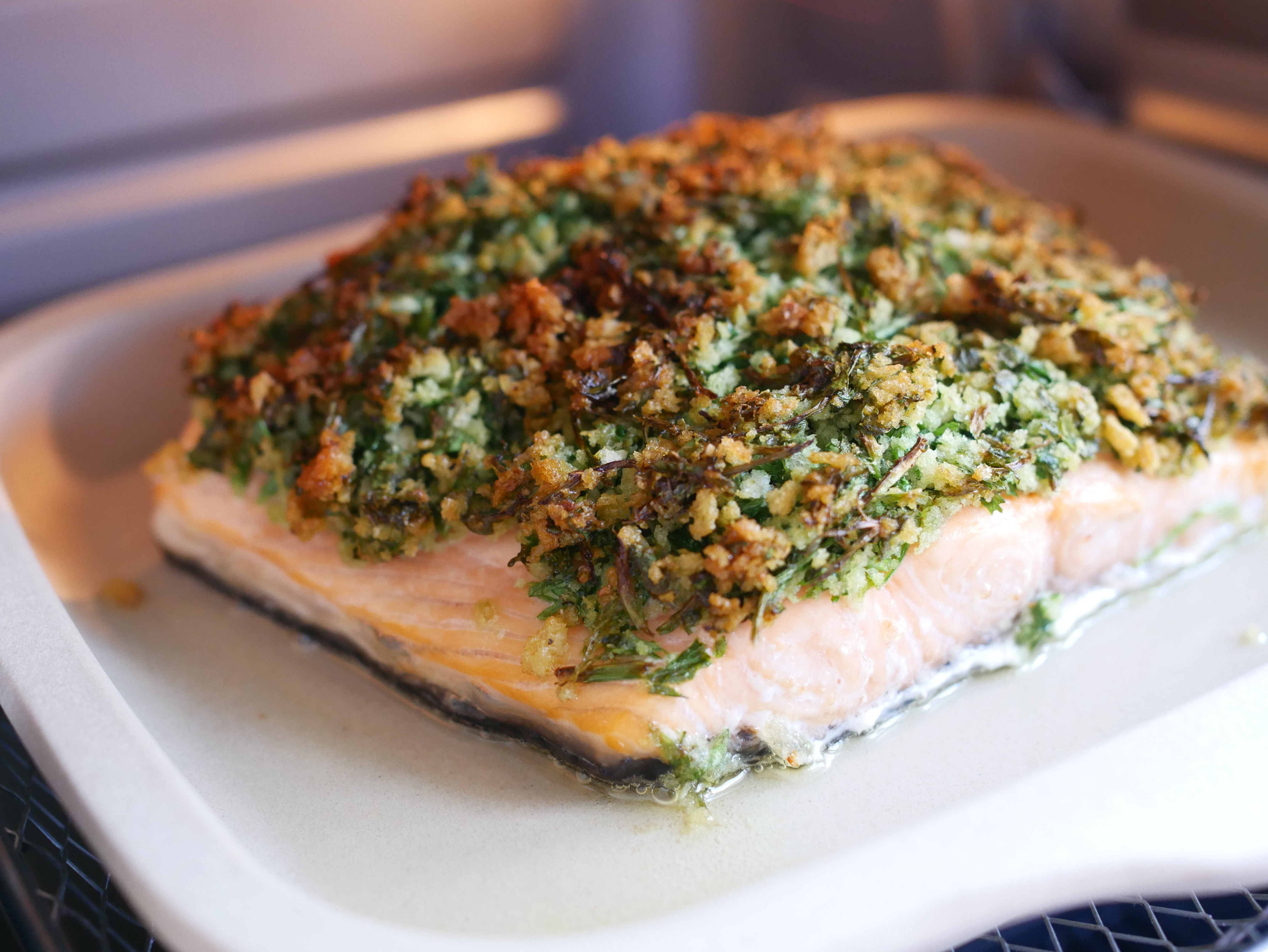 Lachs mit Kräuterkruste