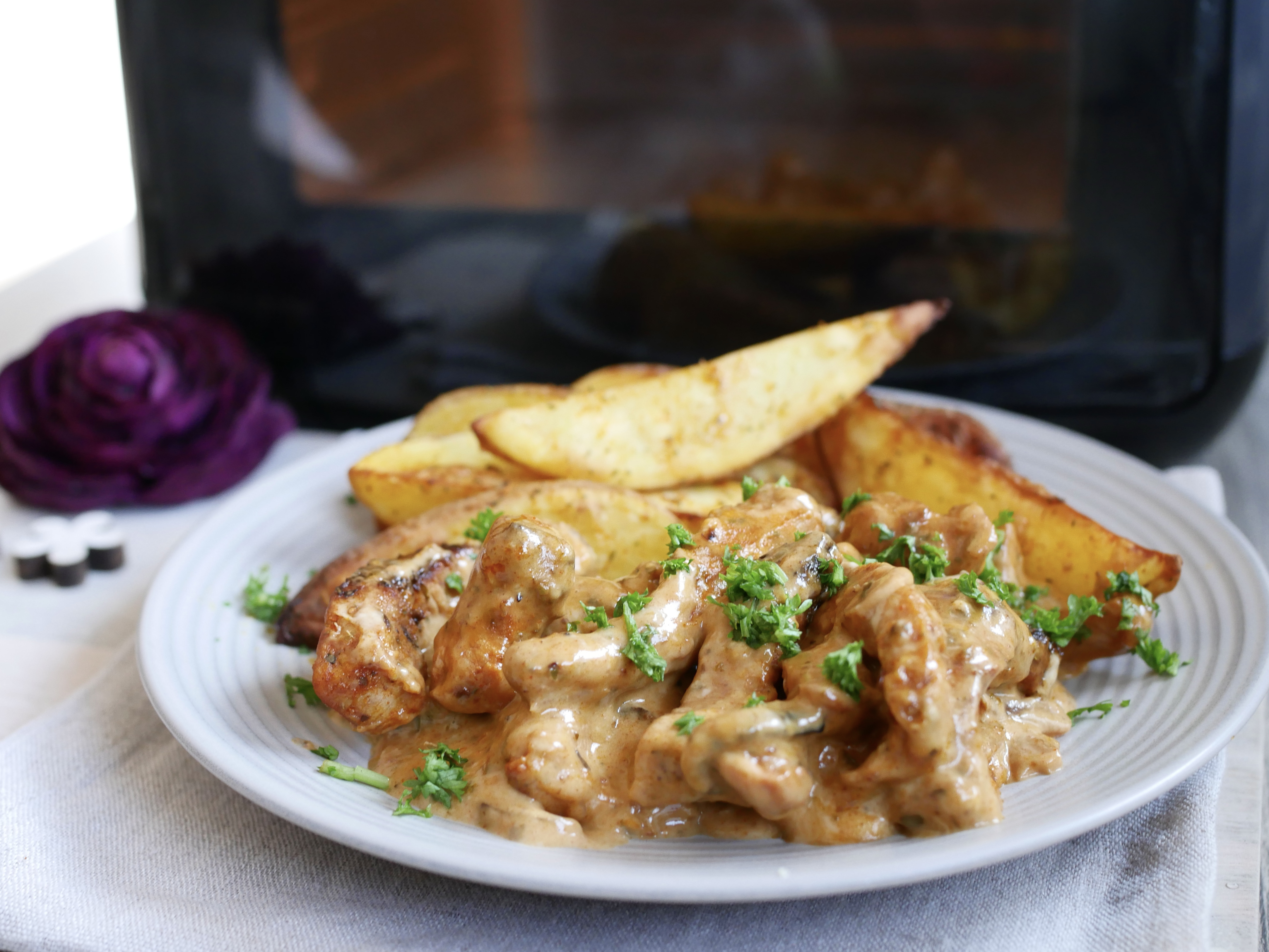 Gyros mit Metaxasoße