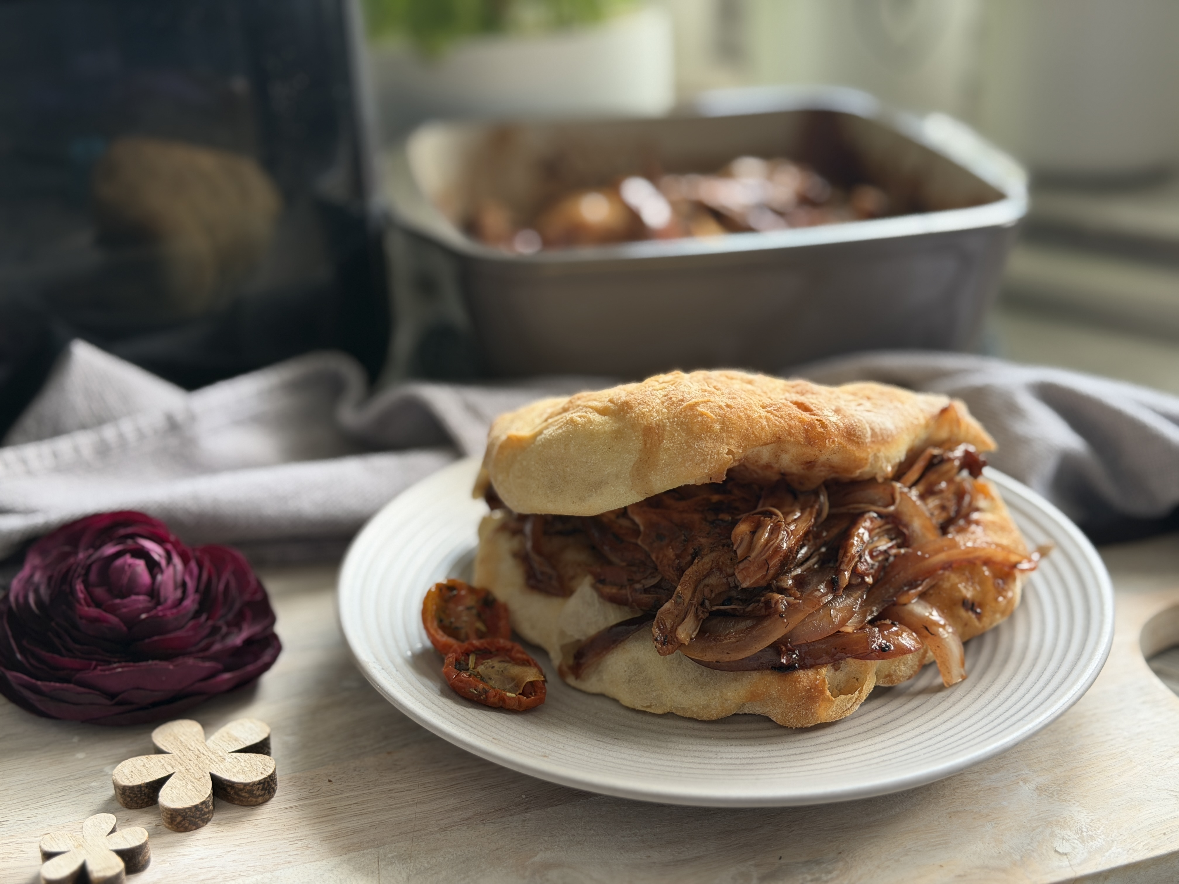 Pulled Chicken aus dem Air Fryer